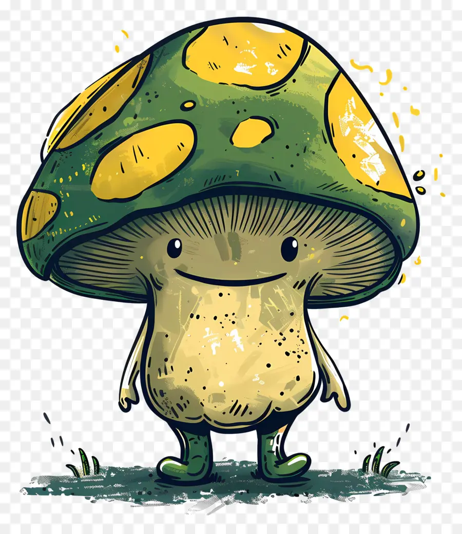 Dessin Animé De Champignons，Personnage De Champignon PNG