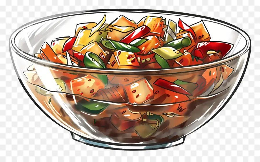 Salade De Kimchi Coréen，Salade De Fruits PNG