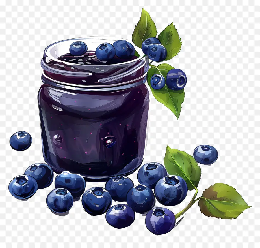 Confiture De Myrtilles，Pot PNG