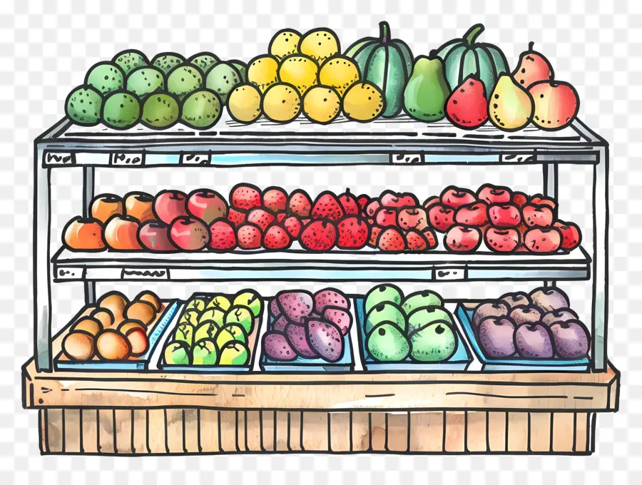 Compteur De Fruits，épicerie PNG