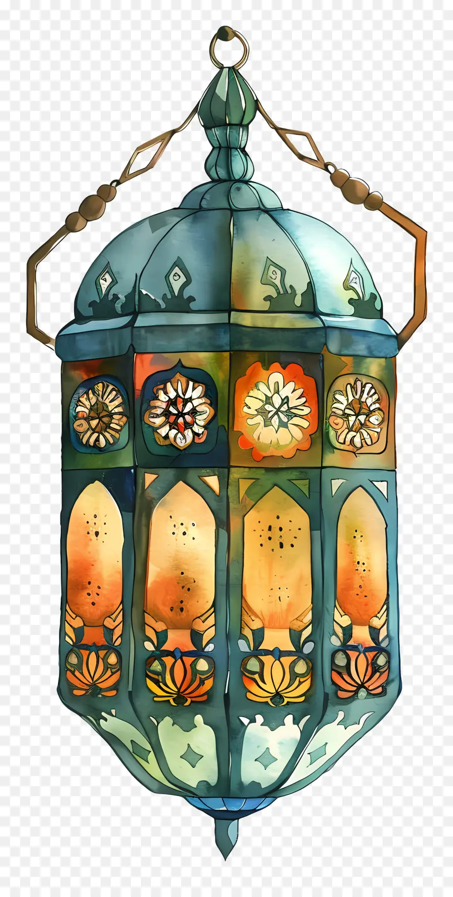 Islamique Lanterne，Peinture De Lanterne PNG