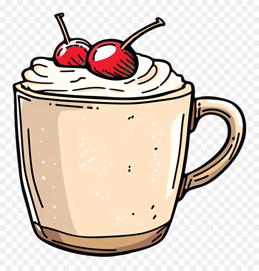 Tasse De Dessert De Noël，Chocolat Chaud PNG