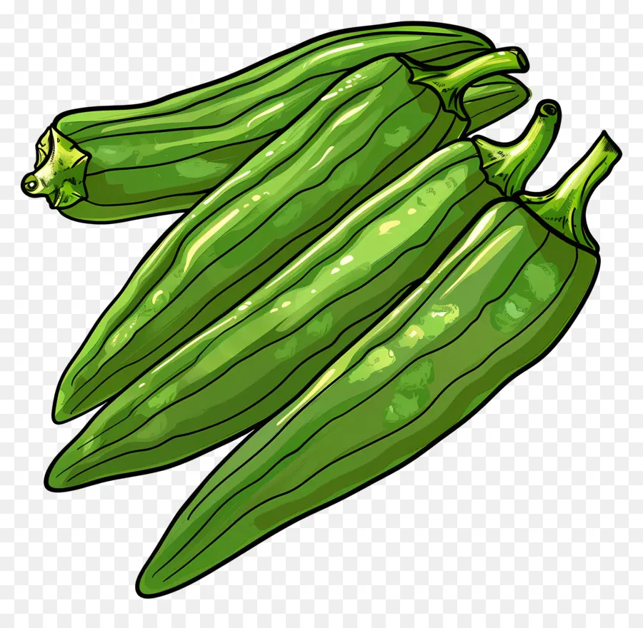 Gombo，Légumes PNG