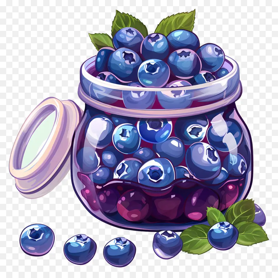 Bleuets En Pot，Fruit PNG