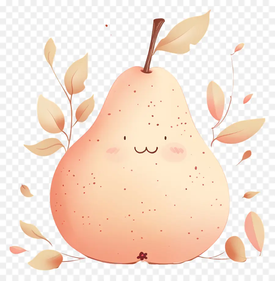 Poire Mignonne，Souriant PNG