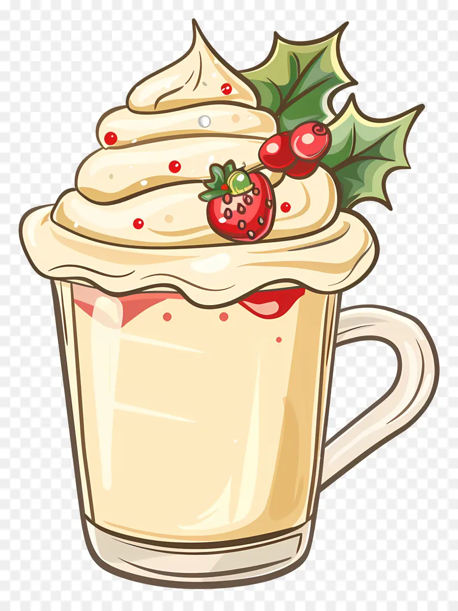 Tasse De Dessert De Noël，Chocolat Chaud PNG