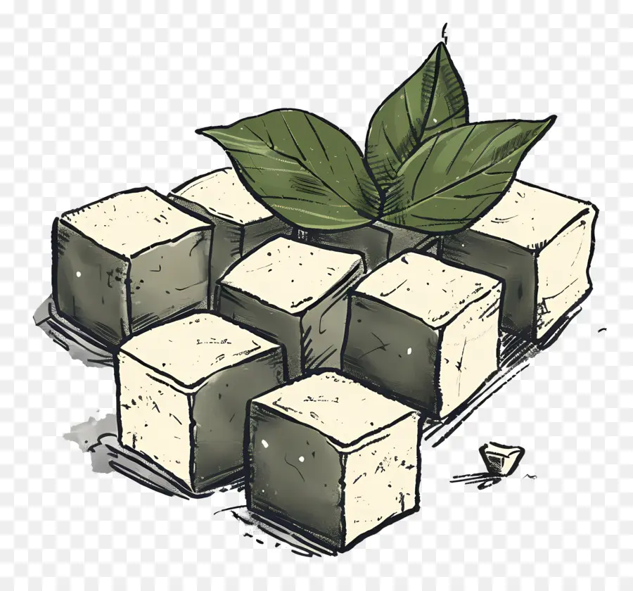 Cubes De Tofu，Tofu PNG