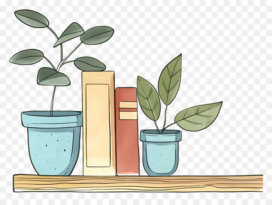 Livres Et Plantes，Livres PNG