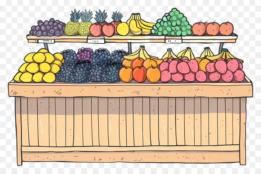 Compteur De Fruits，Des Produits Frais PNG