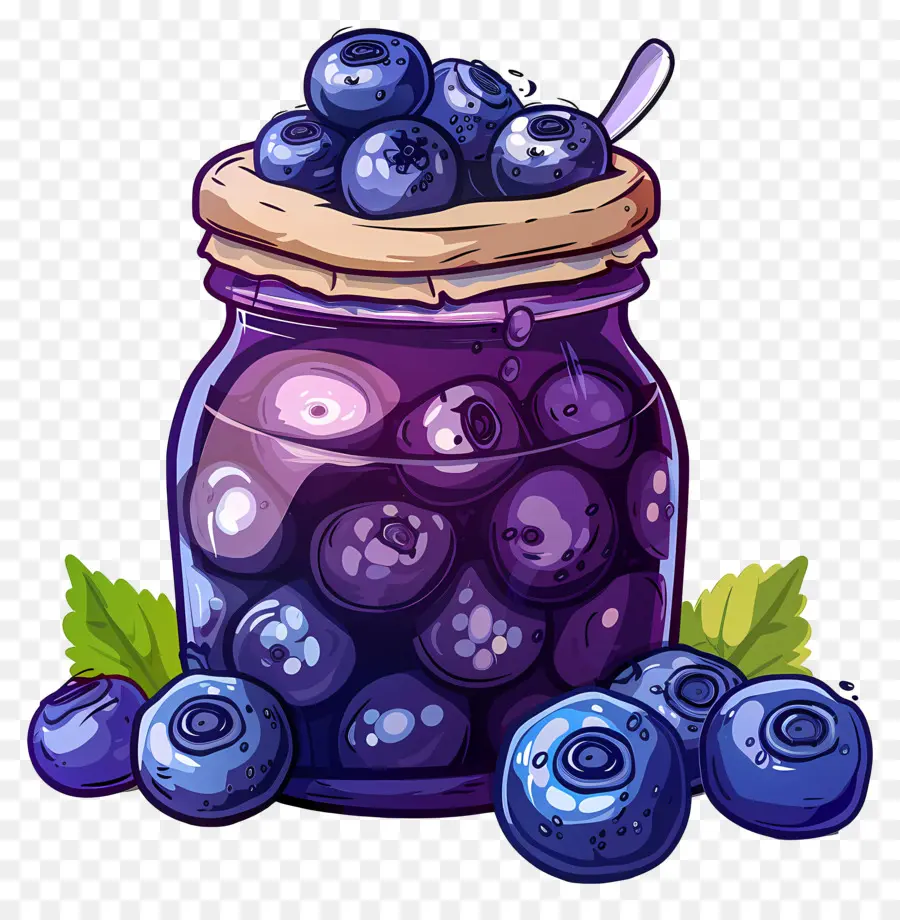 Bleuets En Pot，Fruit PNG