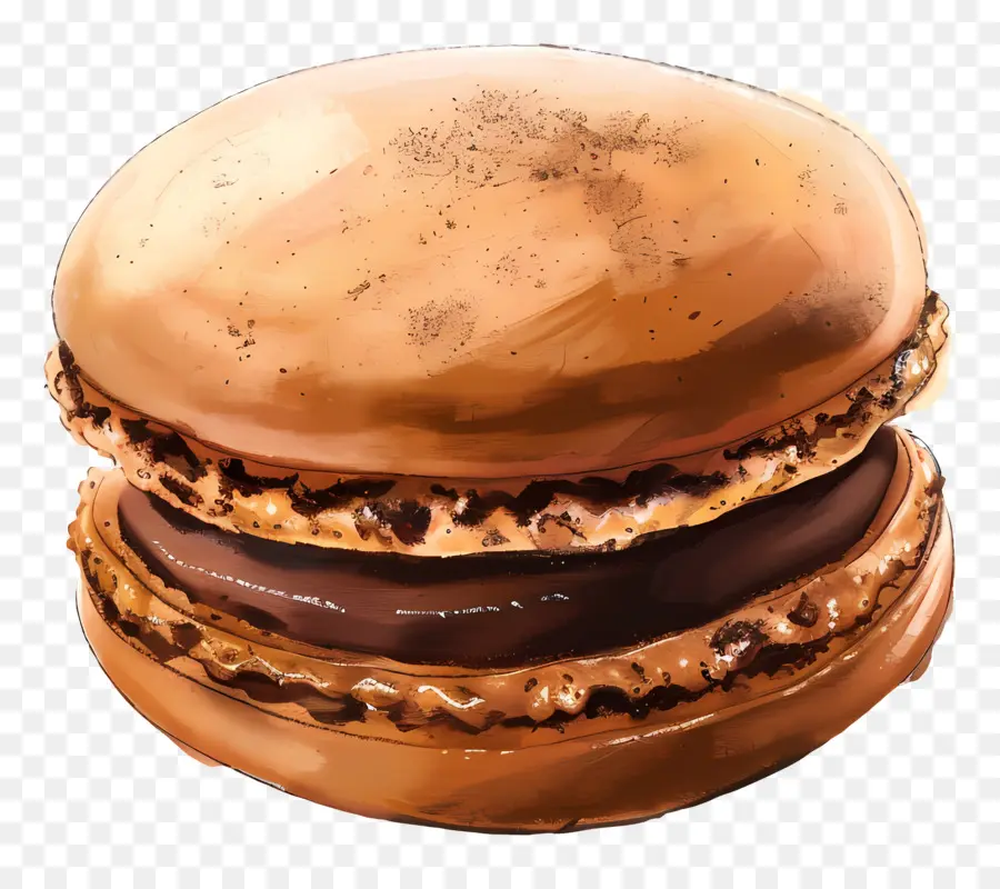 Macarons Bruns，Dessert PNG