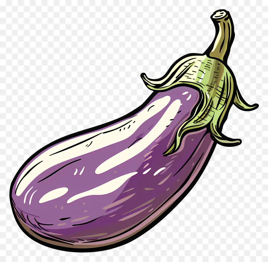 L'aubergine，Légume Violet PNG