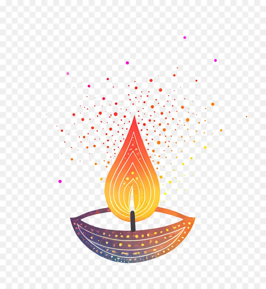 Festival De Diwali，Bougie PNG