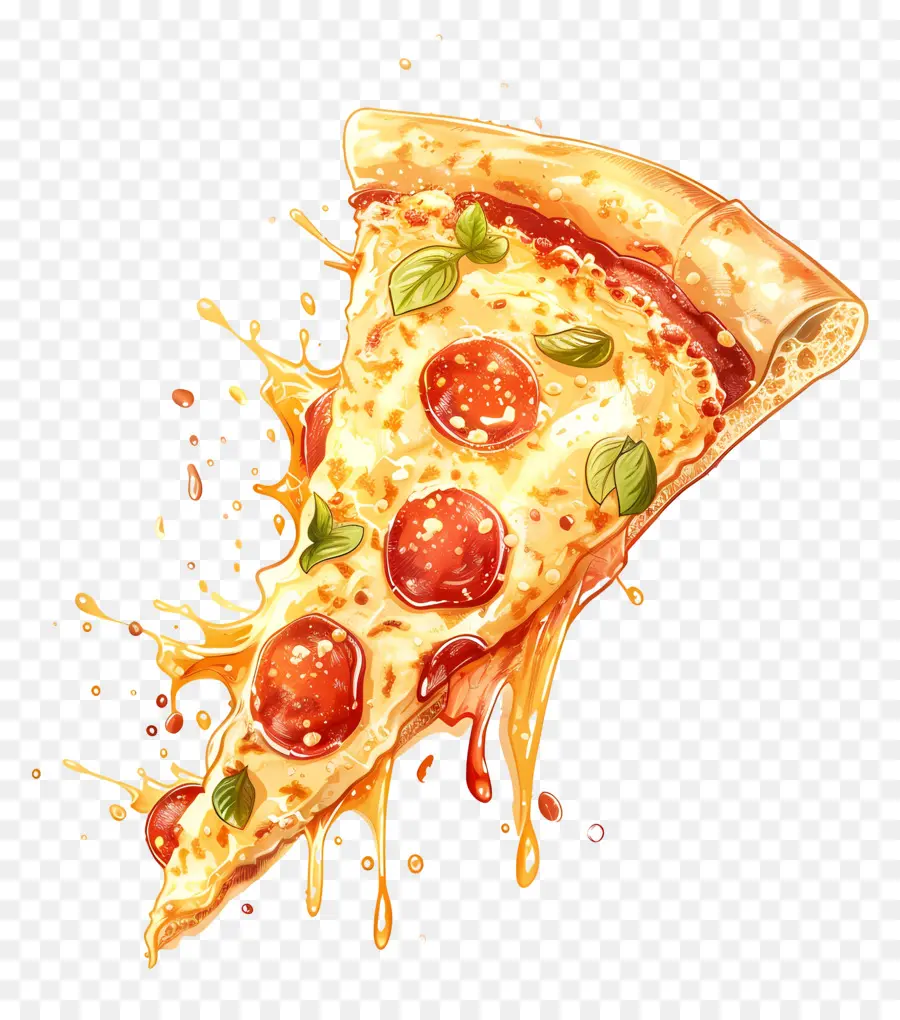 Pizza De Vol，Dessin Animé Pizza PNG