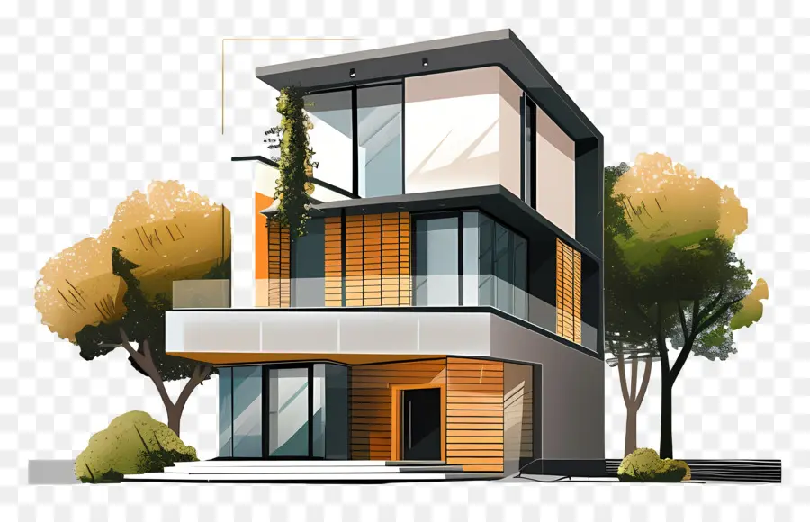 Maison Moderne，Architecture PNG