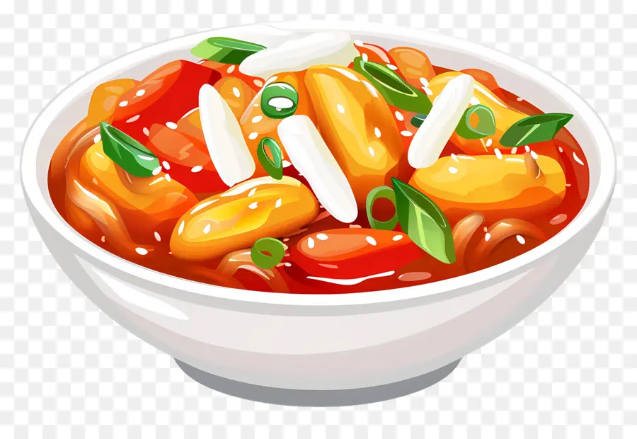 Tteokbokki Au Fromage，Nouilles PNG