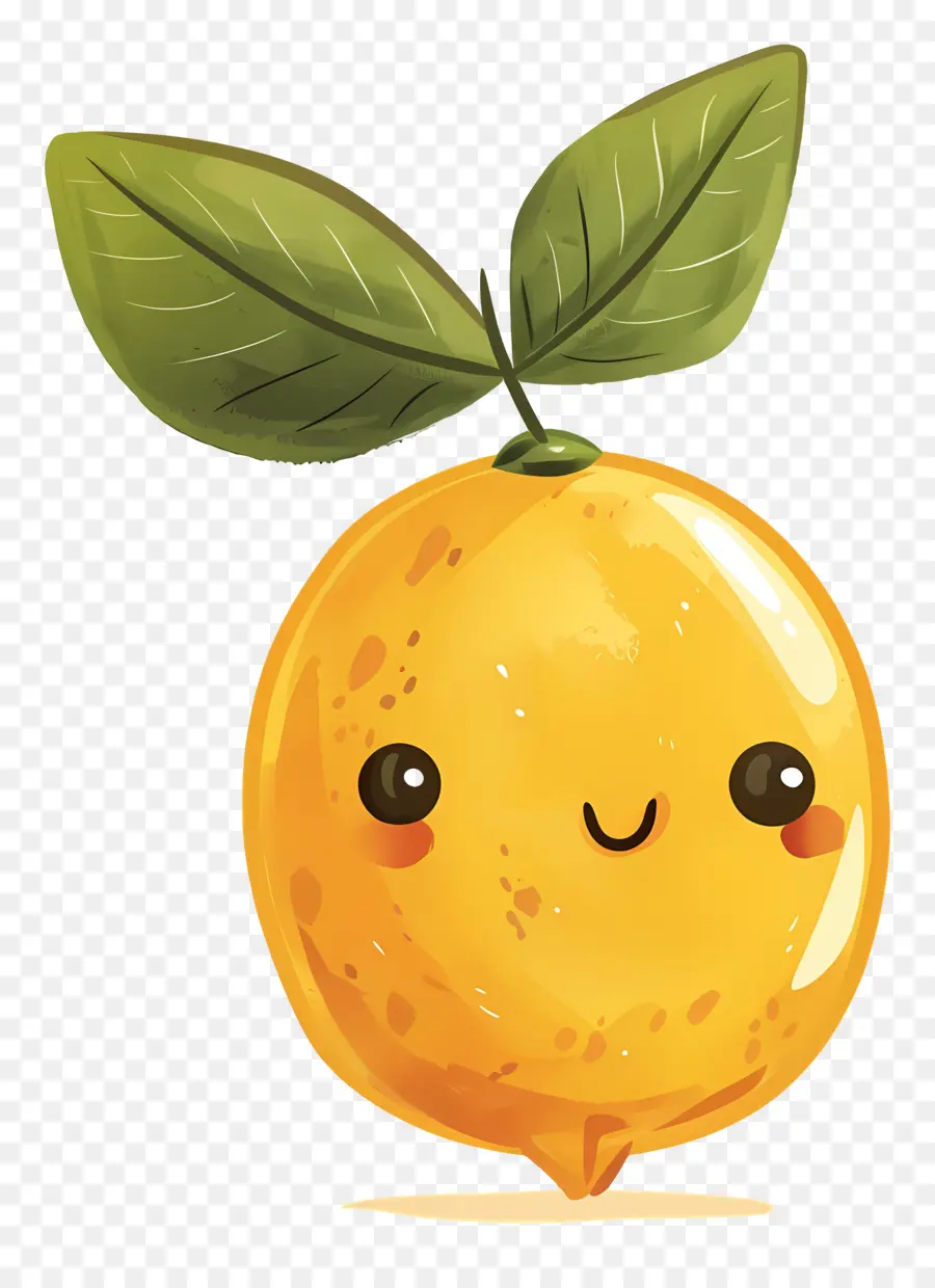 Mignon Citron，Heureux De Fruits PNG