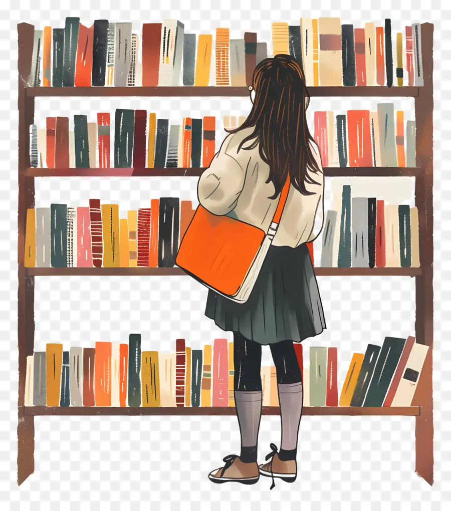 Fille Lisant，Bibliothèque PNG