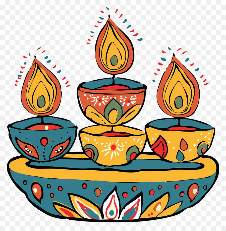 Bougies Décoratives，Flammes PNG