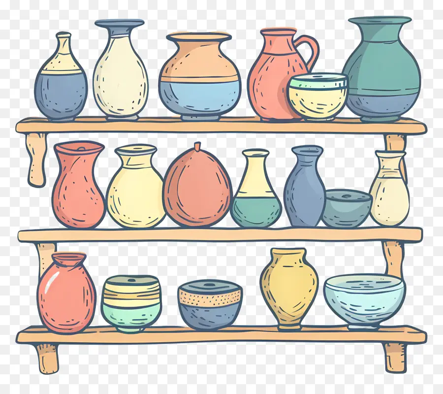 Poterie，Des Vases PNG