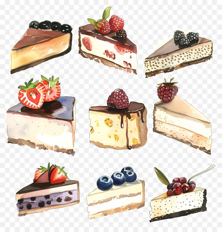 Tranches De Gâteau，Gâteau PNG