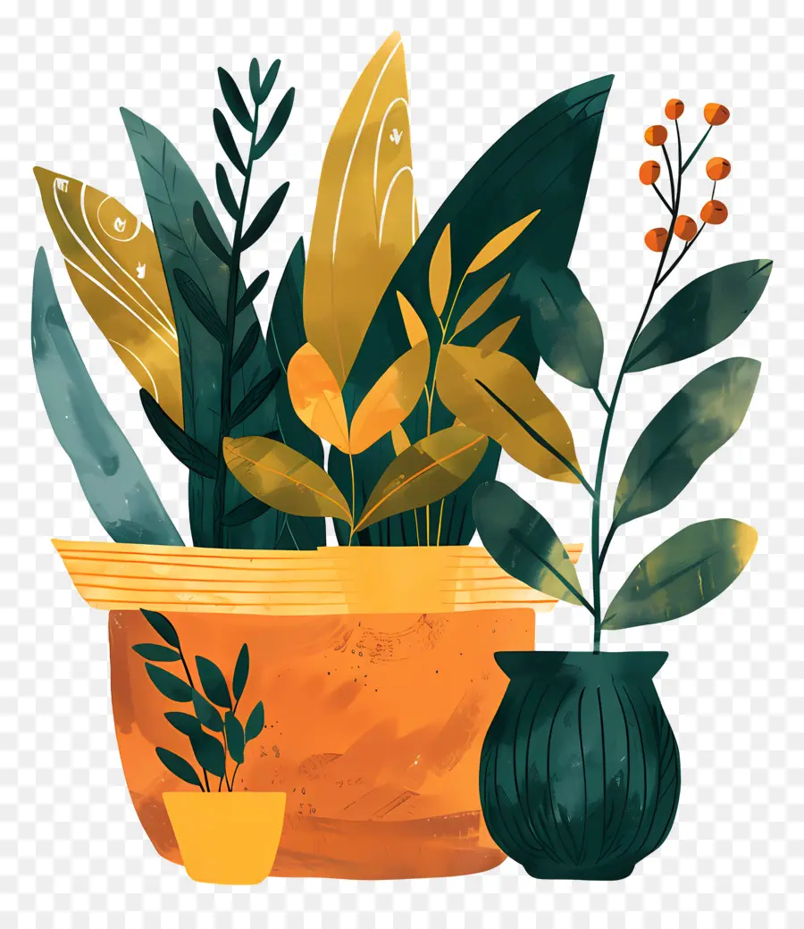 Plantes En Pot，Verdure PNG