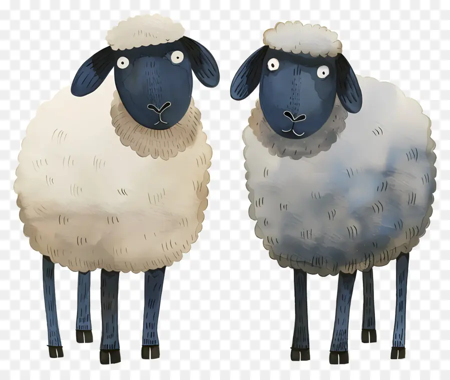 Deux Moutons，Animaux PNG