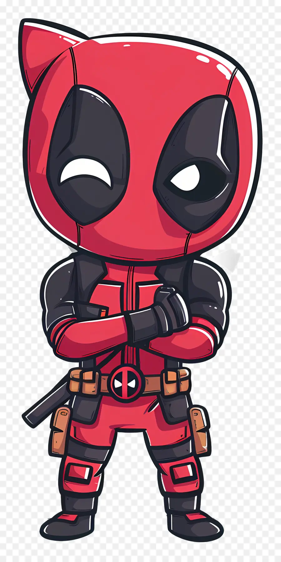 Mignon Deadpool，Personnage De Dessin Animé PNG