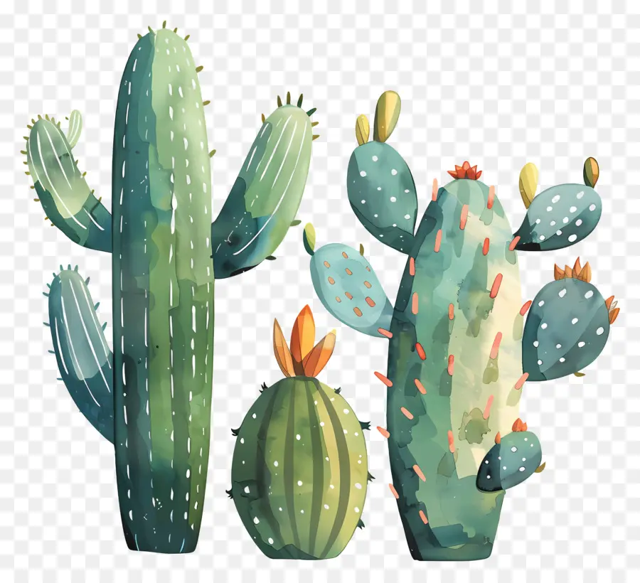 Plantes De Cactus，Plantes Succulentes PNG