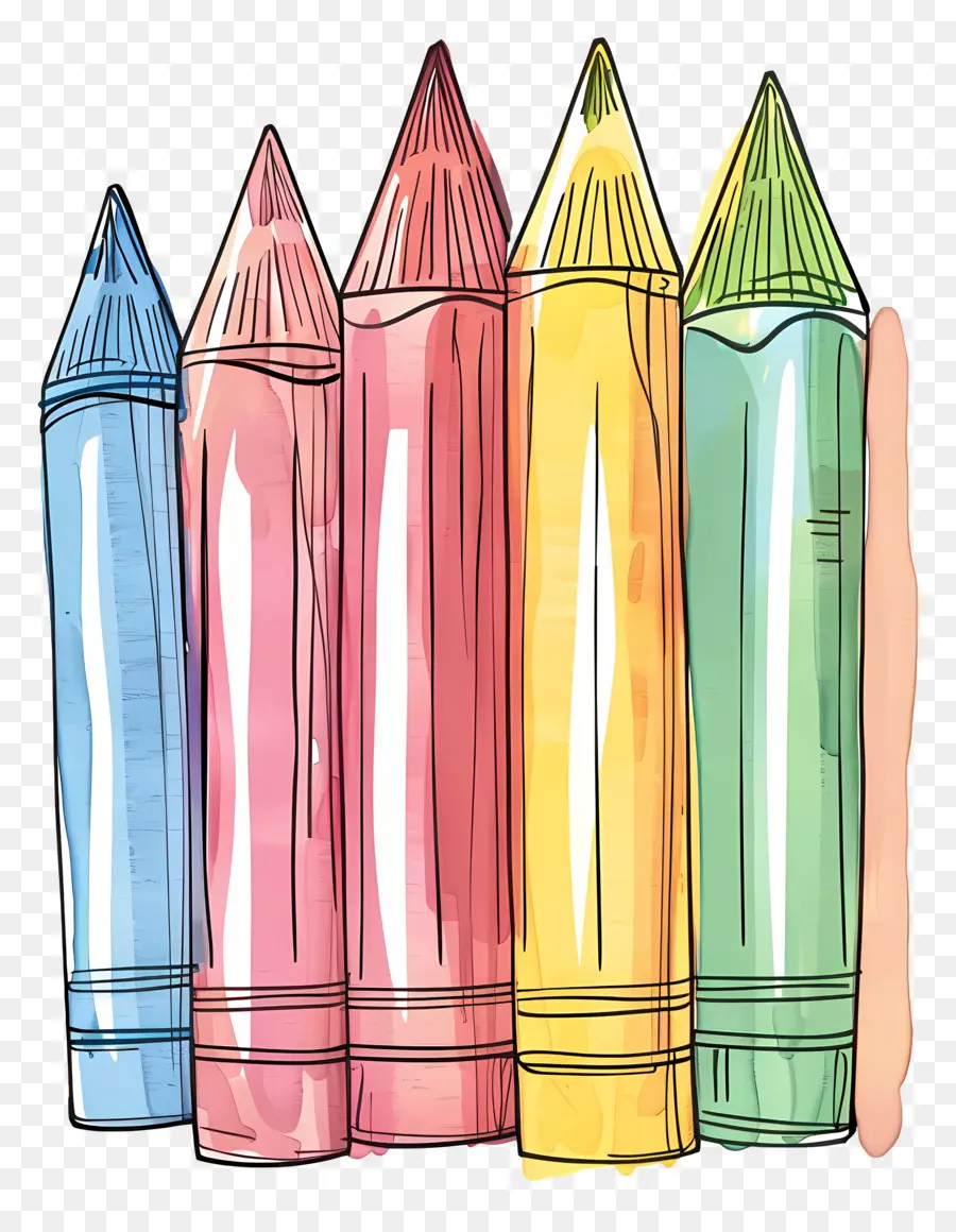 Crayons，Couleurs PNG