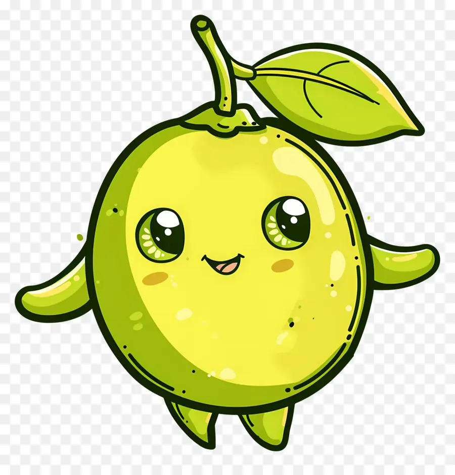 Mignon Citron，Pomme De Dessin Animé Mignon PNG