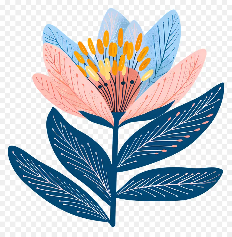 Botanique Fleur，Fleurs Illustration PNG