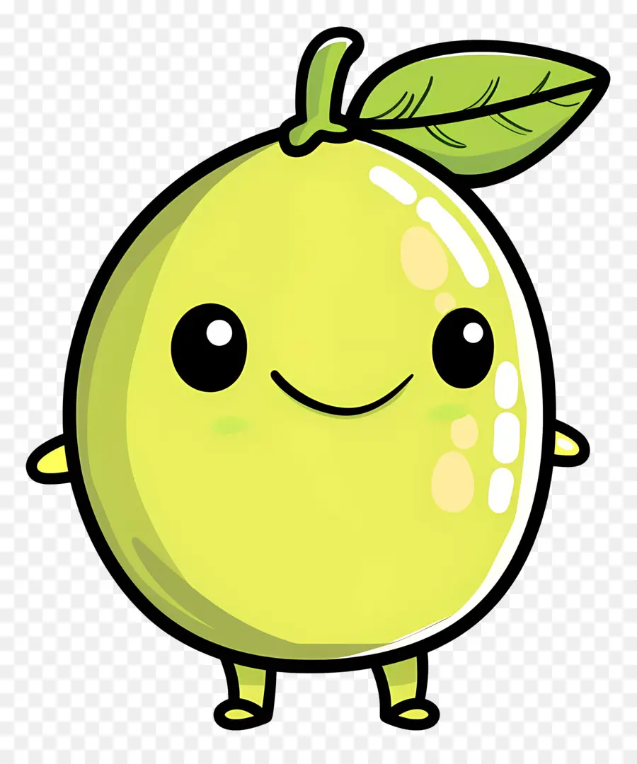 Mignon Citron，Dessin Animé De Fruits PNG