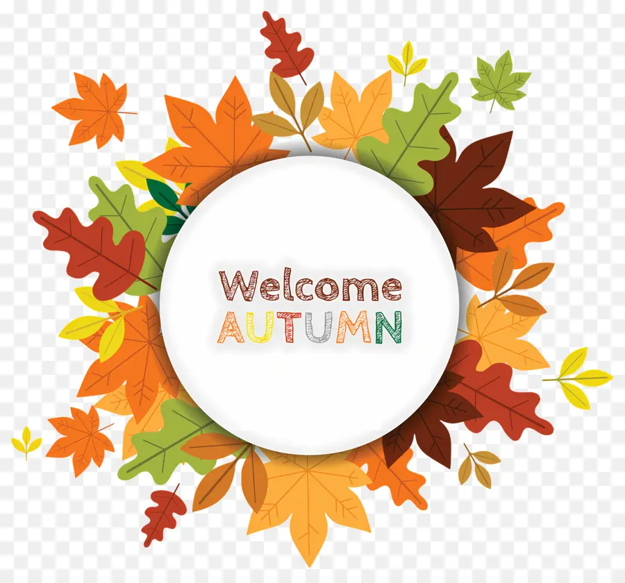 Bienvenue L'automne，Feuilles PNG