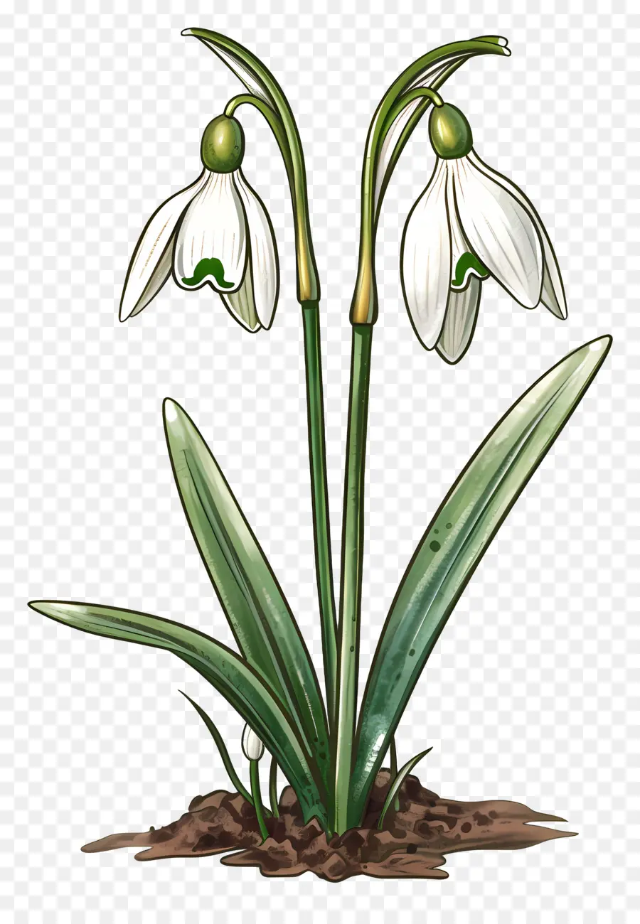 Perce Neige, De La Fleur，Fleur Blanche PNG