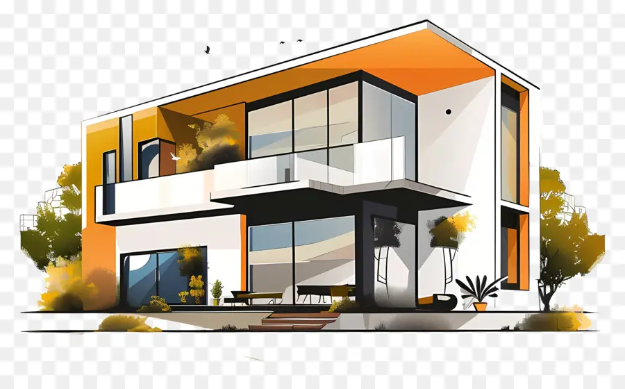 Maison Moderne，Maison Contemporaine PNG