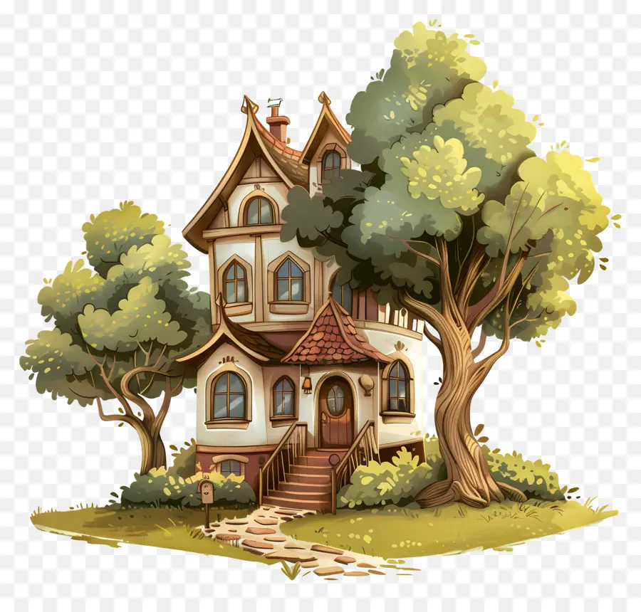 Cabane Dans Les Arbres，Arbres PNG