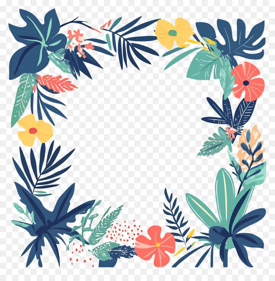 Cadre Floral，Fleurs PNG