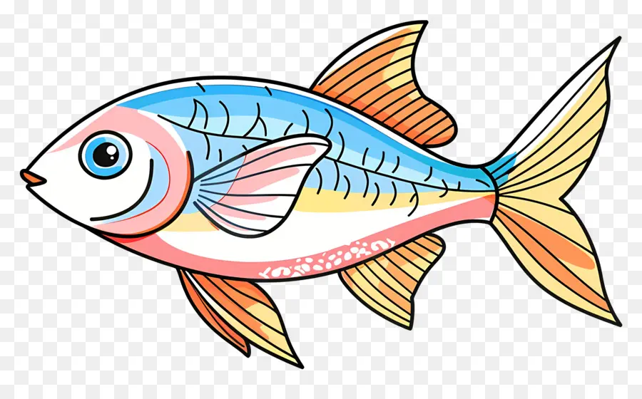 Les Poissons，Poisson Bleu PNG