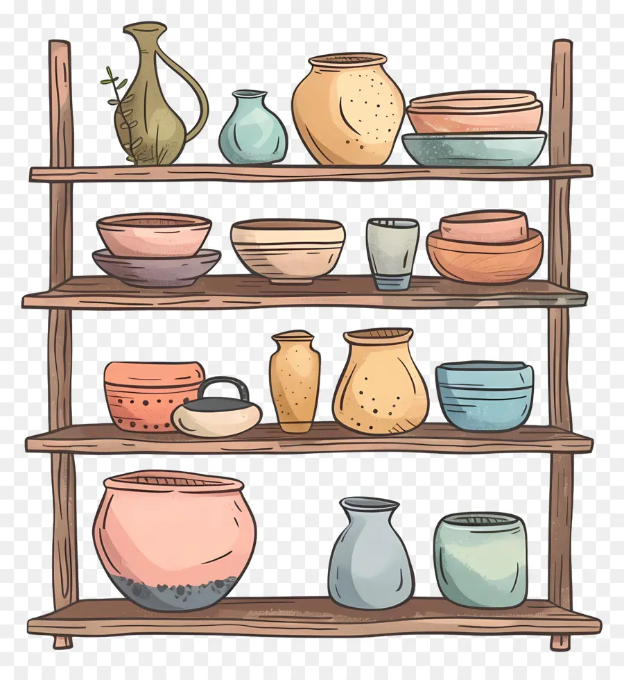 Poterie，Étagère PNG