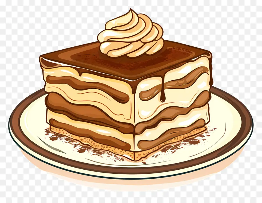 Gâteau Tiramisu，Dessert PNG