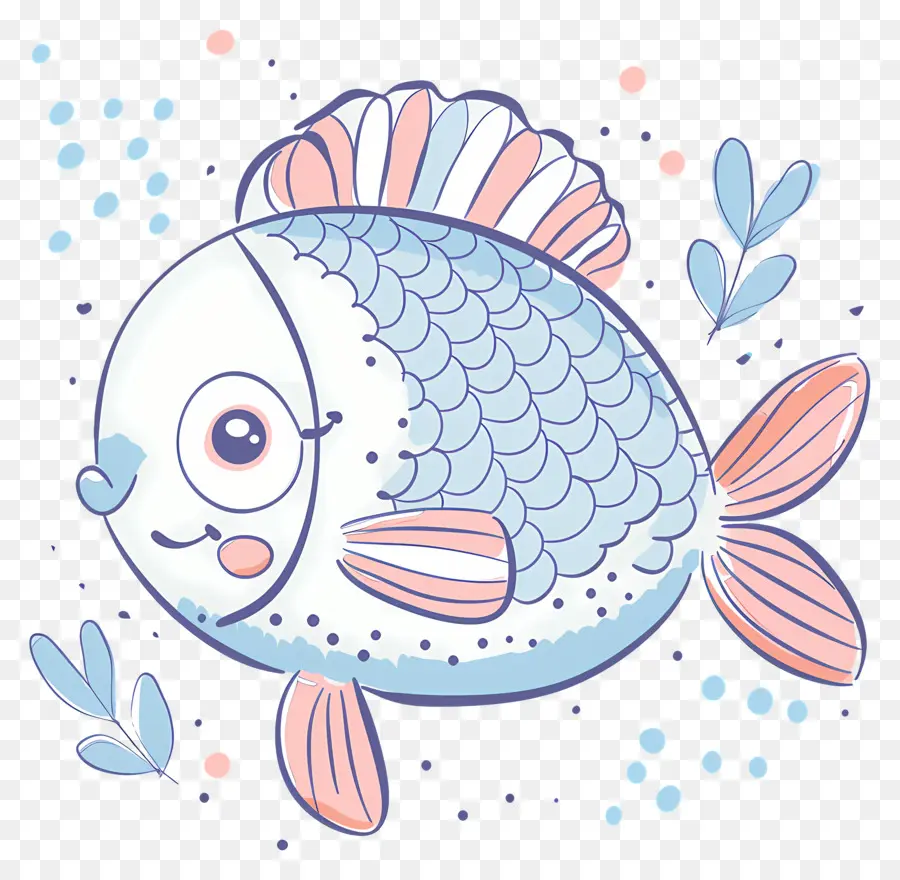 Les Poissons，Poisson Bleu PNG