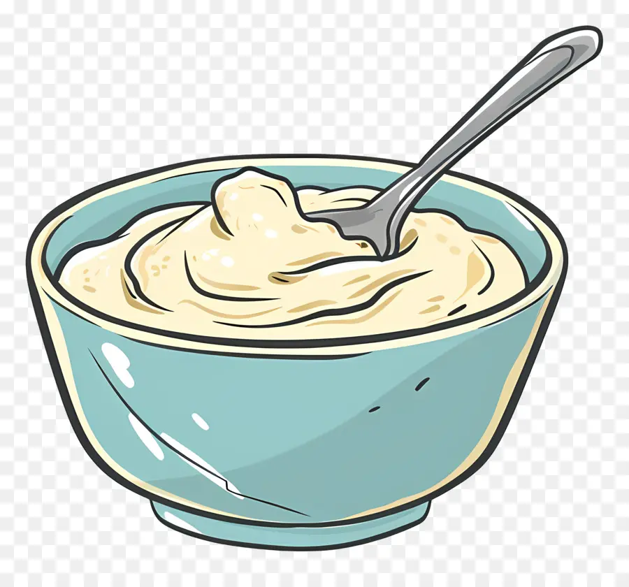 Bol De Crème，Cuillère PNG