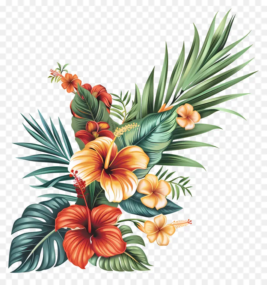 Plantes Tropicales，Feuilles PNG