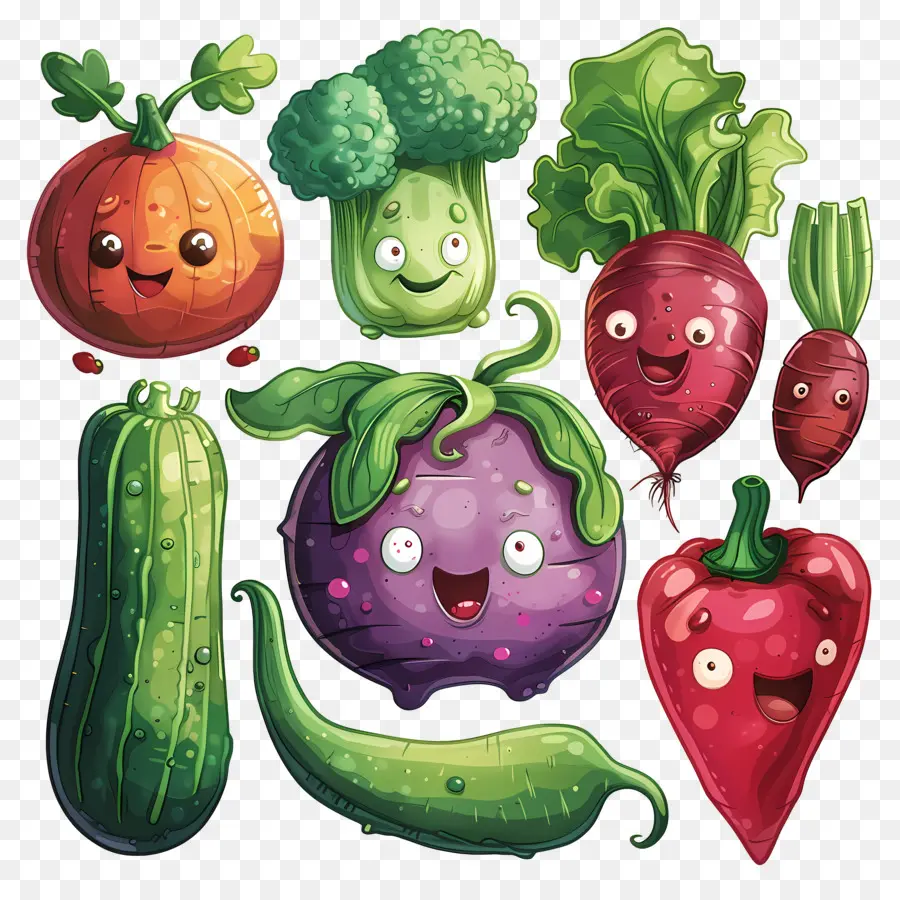 Légumes，Légumes Mignons PNG