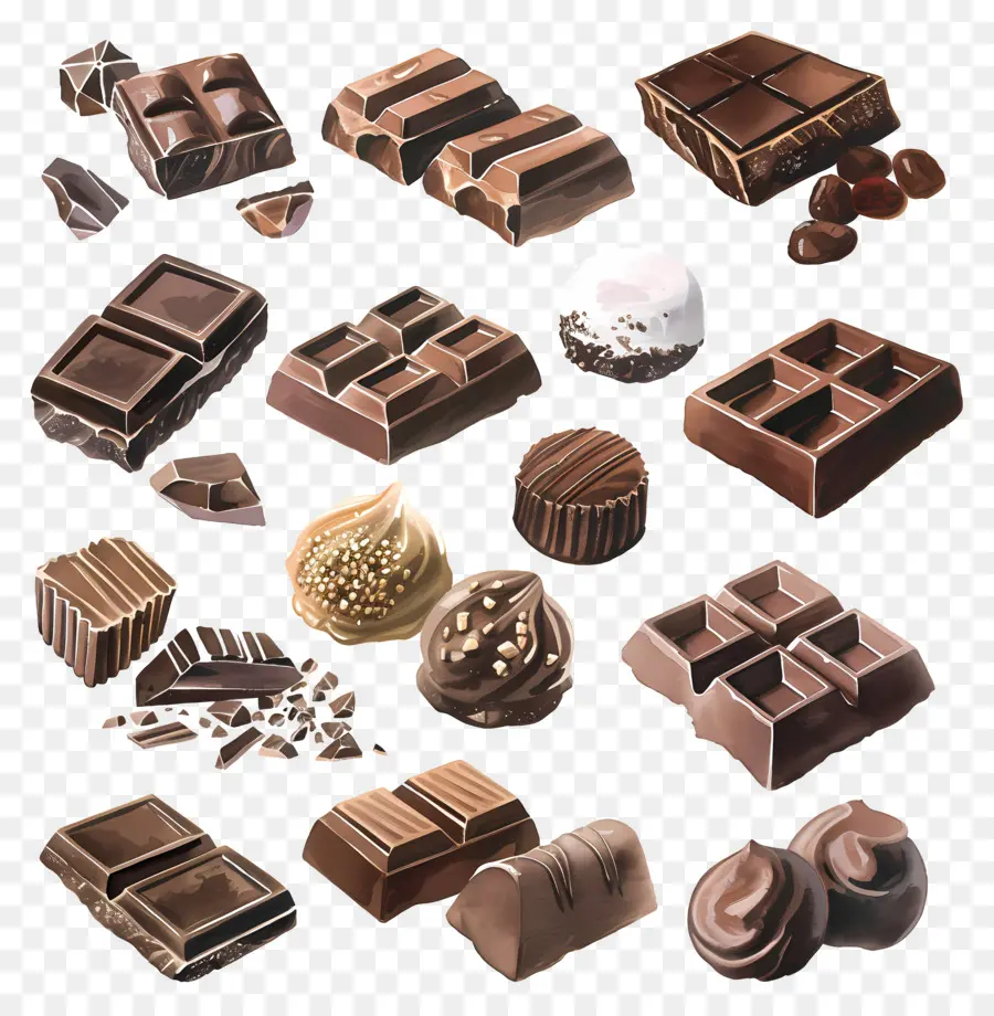 Chocolats Assortis，Assorti PNG