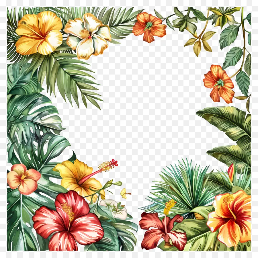 Fleur Tropicale，Peinture à L'aquarelle PNG