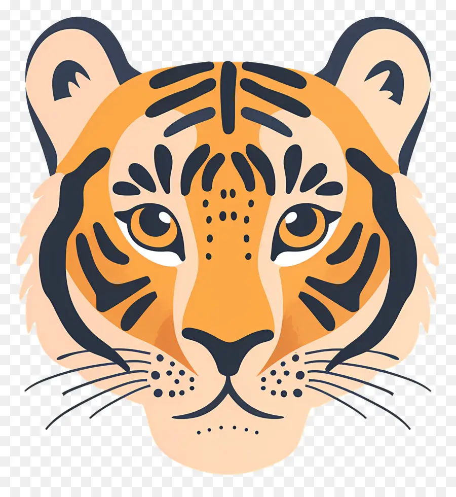 Visage De Tigre，Tigre PNG