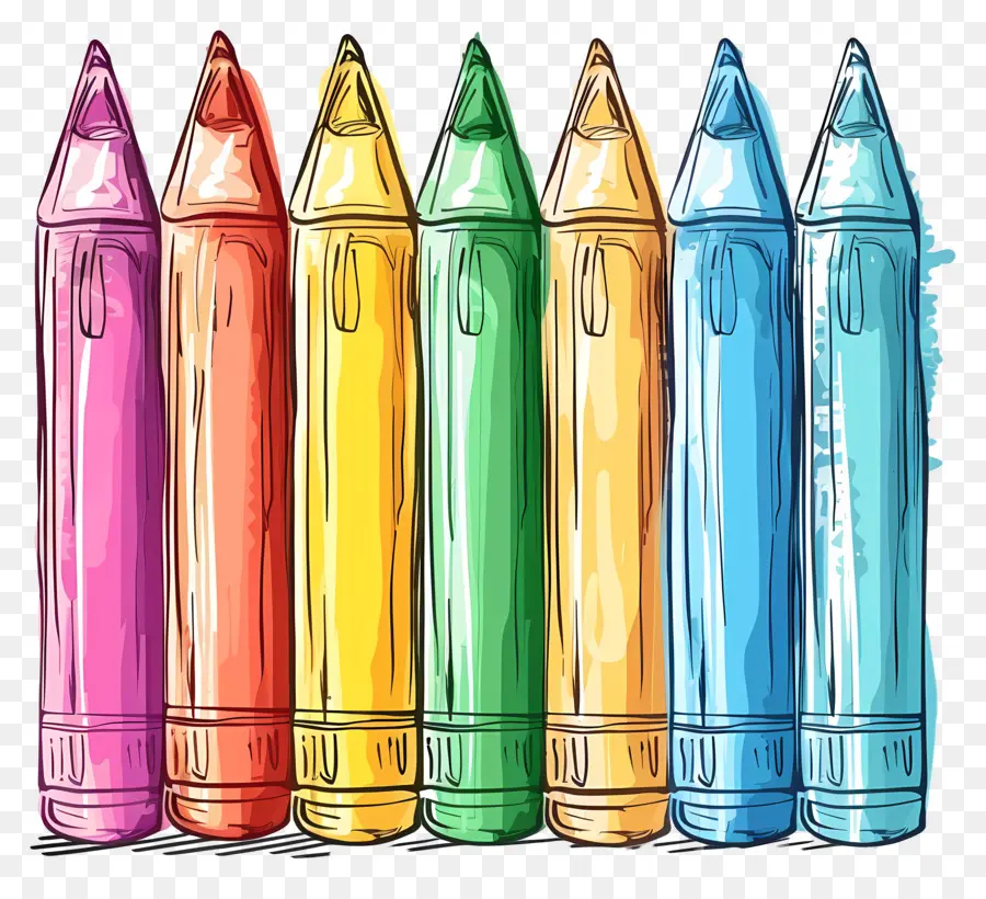 Colorie，Crayons De Couleur PNG