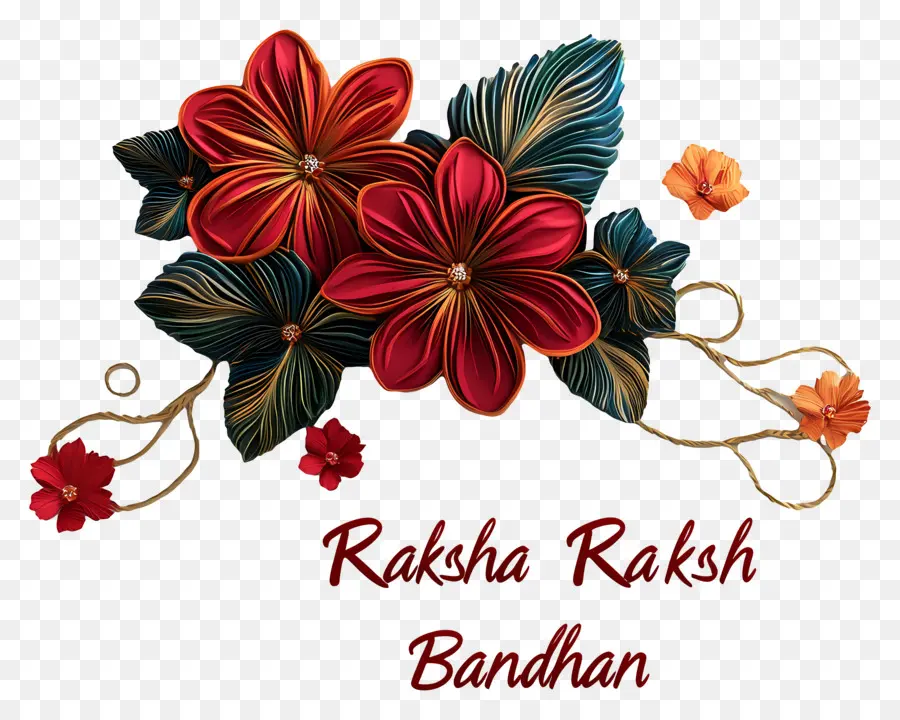 Raksha Bandhan，Arrangement De Fleurs PNG